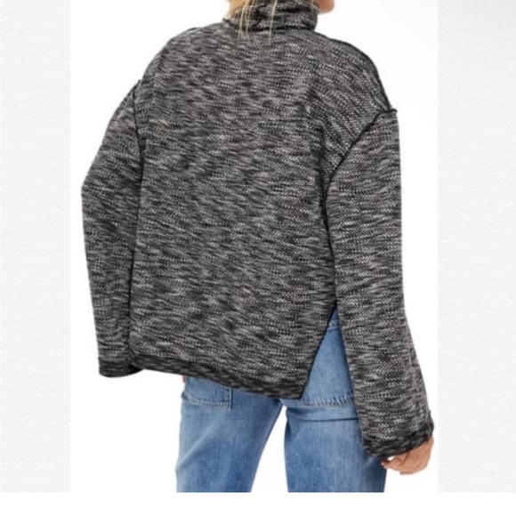 NWT Free People Oversized Side Slits Turtleneck Sweater - Picture 2 of 5